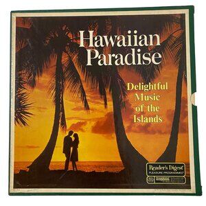 Vintage 70s Reader's Digest Hawaiian Paradise 5 Disc Vinyl LP Set Dynagroove USA